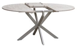 Autronic Twist DT-I1120TRV Jídelní stůl rozkládací 120-160x120 cm, travertin - galéria #3