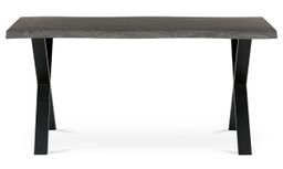 Autronic Twist HT-F4316GREY Jídelní stůl 160x90 cm, šedý dub - galéria #5