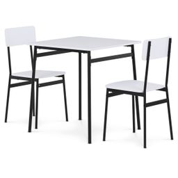 Autronic Minimal AUT-O2121WT Jedálenský set 70x70 cm, biela - galéria #2