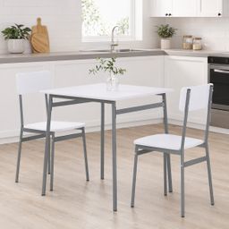 Autronic Minimal AUT-O2122WT Jedálenský set 70x70 cm, biela - galéria #1