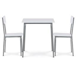 Autronic Minimal AUT-O2122WT Jedálenský set 70x70 cm, biela - galéria #3