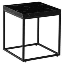 Autronic Fado CT-V2004BK Konferenčný stolík 40x40 cm, mramor, čierna - galéria #2