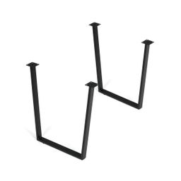 Autronic TL-F1003BK Nohy k jídelnímu stolu, 2 ks, kov, černá - galéria #1