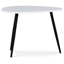 Autronic AF-3011WT Konferenčný stôl, MDF doska, biely mat, čierny kov - galéria #4