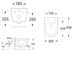 kielle WC Rimless Oudee, so sedadlom SoftClose, biele 30102000 - galéria #5