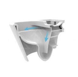 kielle Gaia Závesne kompaktné WC Rimless so sedadlom SoftClose, biele 30115001 - galéria #4