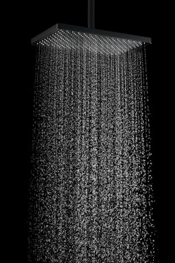 kielle Hlavová sprcha Vega 36 x 24 cm, matná čierna 20118014 - galéria #1