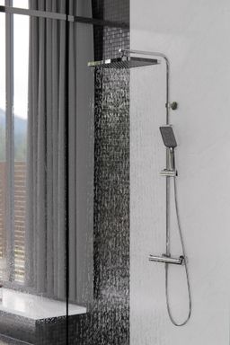 kielle Sprchový set Vega s termostatom, 300 x 200 mm, 3 trysky, chróm 20618000 - galéria #2