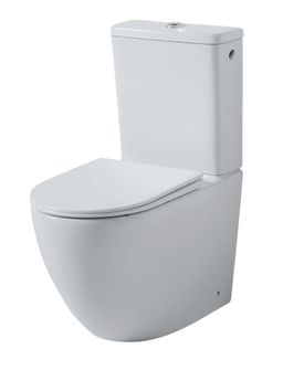 kielle Oudee WC kombi, vrátane nádržky a sedátka, Vortex Rimless, biela 30202010 - galéria #1