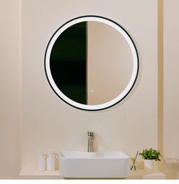 kielle Idolio Zrcadlo s LED osvětlením a vyhříváním, 59 cm, černá 50324014 - galéria #3