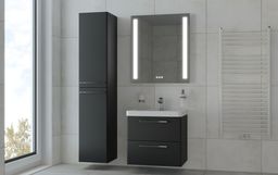 EBS Urban Vysoká skříňka 35x170cm L/P, černá mat-madlo chrom URBANV35CMCR - galéria #1