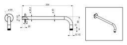 EBS Sprchové rameno 33 cm okrúhle - galéria #1