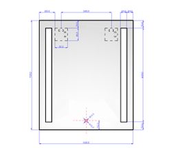 EBS Lumina Zrkadlo 60x70 cm, LED osvetlenie, s vypínačom - galéria #3