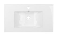 EBS Pure Skrinka s keramickým umývadlom slim 101 cm, biela - galéria #1