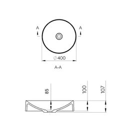 EBS Keira Umývadlo 40 cm, okrúhle 600173041003 - galéria #1