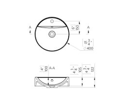 EBS Orum Umývadlo 40 cm, okrúhle 625406041103 - galéria #1