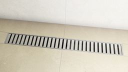 EBS Strip sprchový odtok 70 cm s roštom a sifónom, nerezová oceľ - galéria #1