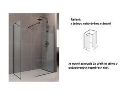 EBS Relax Black Walk-in stena 80x200 cm - galéria #4