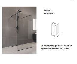 EBS Relax Black Walk-in stena 140x200 cm - galéria #5