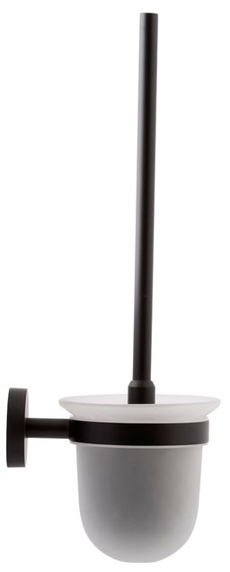 EBS Urban Round  Black sklenená WC kefa, čierna matná - galéria #1