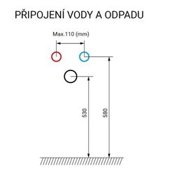 EBS City Skrinka + umývadlo 81 cm, biely lesk - galéria #2