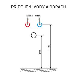 URBAN61DHB Skrinka s umývadlom 61 cm, dub halifax/matná biela - galéria #3
