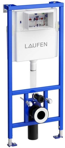 Laufen Sada modulu pre sadrokartón, EBS WC, sedadlo a tlačidlá, biela - galéria #1