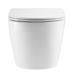 EBS Spin WC závesné 54 x 36,5 cm Vortex vrátane sedadla SoftClose, biela - galéria #1