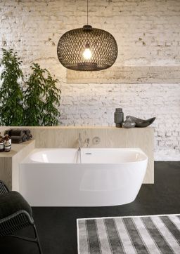 EBS Diora Voľne stojaca rohová vaňa 170 × 80 cm, pravá – biela DIORA170P - galéria #3