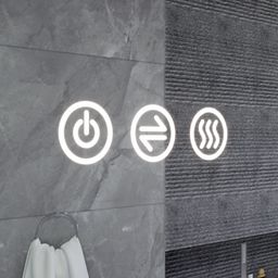 EBS Mars Zrcadlo 140 x 70 cm s LED osvětlením a dotykovými tlačítky MARSZ14070 - galéria #2