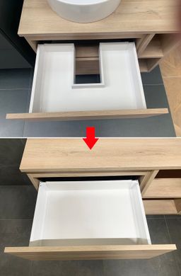 EBS Súprava na prestavbu na podstavec 80 cm bez výrezu, biela - galéria #1
