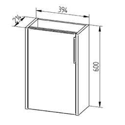 EBS City Skříňka + umývátko 41cm, dub Riviera CITYALT41D - galéria #1