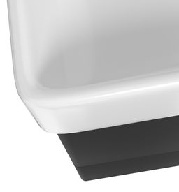 EBS Urban Skrinka s umývadlom 63 cm, čierna matná/úchytka kartáčovaná zlatá URBAN63CMZ - galéria #1