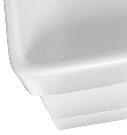 EBS Urban Skrinka s umývadlom 63 cm, biela lesklá/úchytka čierna matná URBAN63BC - galéria #1