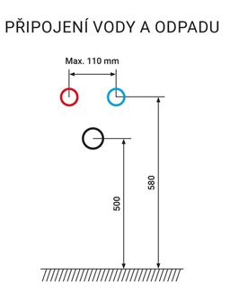 EBS Urban Skrinka s umývadlom 63 cm, čierna matná/úchytka chróm URBAN63CMCR - galéria #3