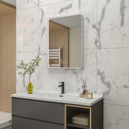 EBS Deira Zrcadlo hranaté 60x80 cm, kartáčovaná gunmetal DEIRAZ6080LEDSGGK - galéria #2