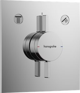 Senesi Sprchový komplet s termostatem a tělesem Hansgrohe, příslušenství EBS, chrom SHE0017 - galéria #1