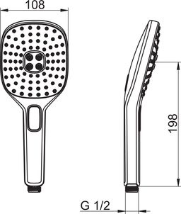 Ručná sprcha Hansa Activejet, 10,8 cm, chróm 84330200 - galéria #3