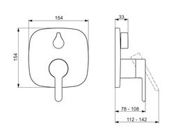 Hansa Designo Skrytá vaňová batéria 81113593 - galéria #1
