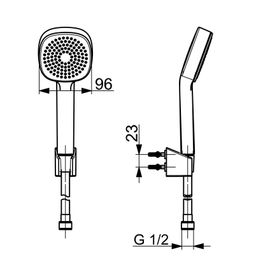Kúpeľňová súprava Hansa BasicJet, 1-polohová, chróm/biela 44600113 - galéria #1
