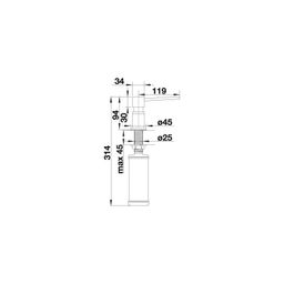 Blanco Lato Dávkovač pracieho prostriedku chróm 525808 - galéria #1