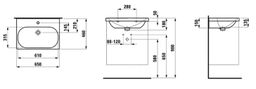 Laufen Avin Skrinka s umývadlom 60,4 cm, biely lesk AVIN65BL - galéria #2