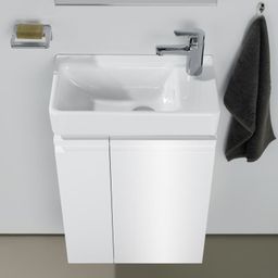 Laufen Pro S Skrinka pod umývadlo 47 cm, závesy dvierok vpravo, biela lesklá H4830020954751 - galéria #1
