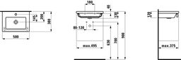 Laufen Umývadlo Living, biele H8154340001041 - galéria #1