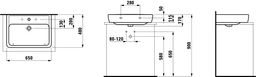 Laufen Umyvadlo Pro 48x65 cm, biele H8179530001041 - galéria #1