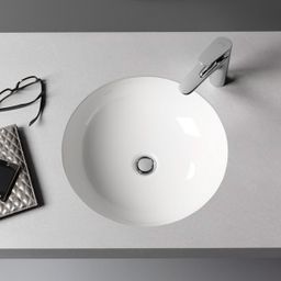 Laufen Pro Zápustné umývadlo 42 cm s brúseným spodným okrajom, biele H8189620001091 - galéria #2