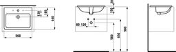 Laufen Umyvadlo Pro S 44x56 cm, biele H8189630001041 - galéria #1