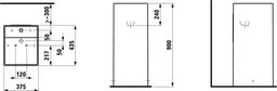 Laufen Kartell Voľne stojace umývadlo 37,5 cm, čierne lesklé H8113310201111 - galéria #3