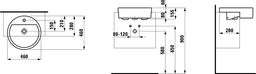 Laufen Umývadlo Living, biele H8134310001041 - galéria #1