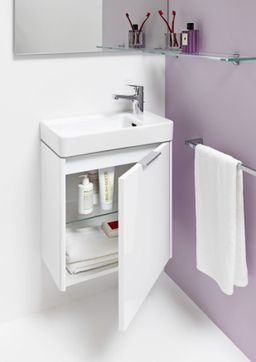 Laufen Spodná skrinka pod umývadlo 46 cm, závesy vľavo, biela matná H4021011102601 - galéria #1
